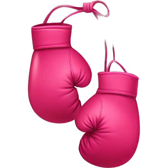 Pink or red boxing gloves emoji