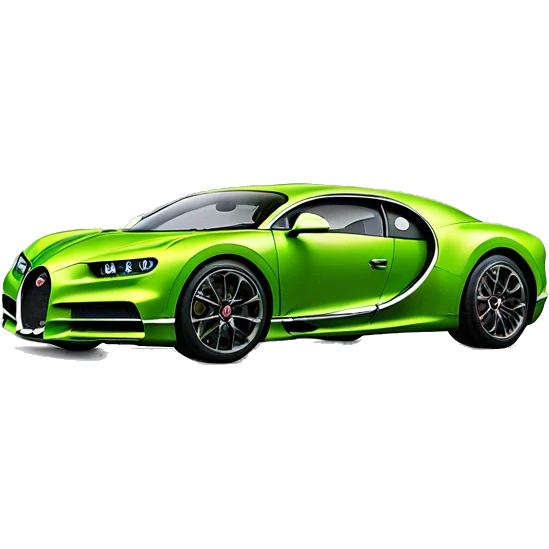 lime green bugatti chiron  emoji