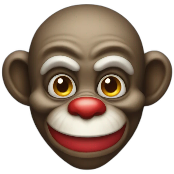 Monkey clown  emoji
