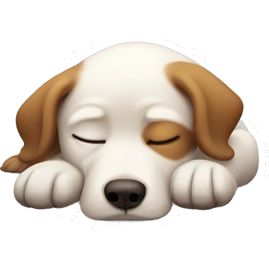 sleepy dog emoji