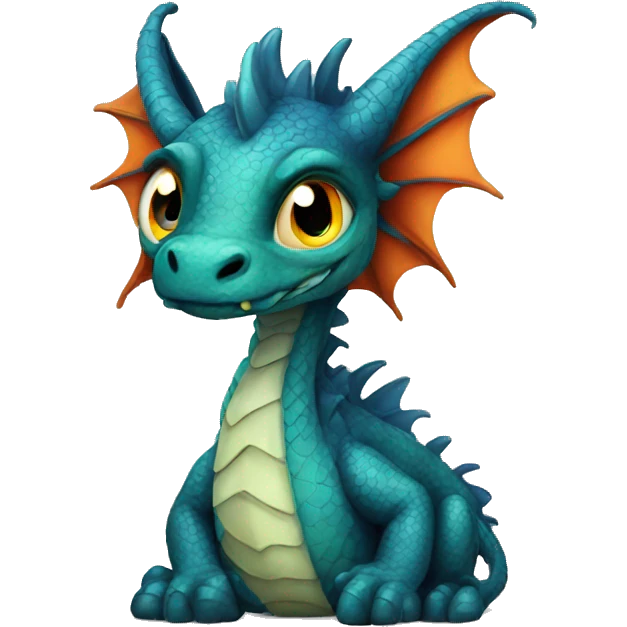 autistic dragon but beautiful  emoji