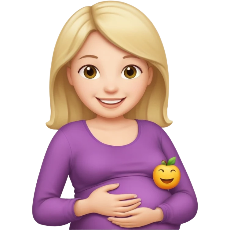 Una mamá embarazada emoji