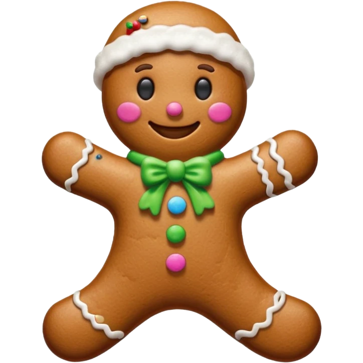 Christmas gingerbread emoji