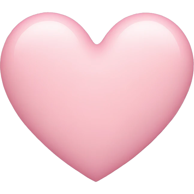 Pastel pink heart emoji