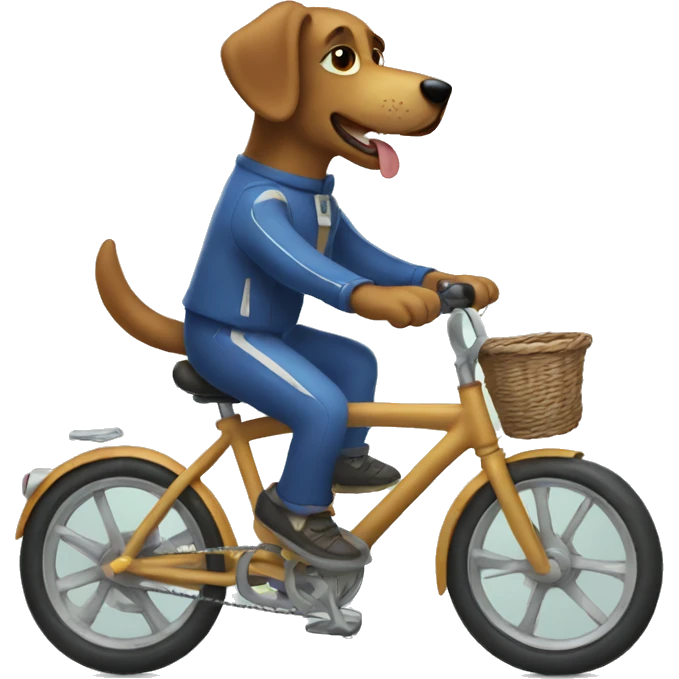 Dog on a bike emoji