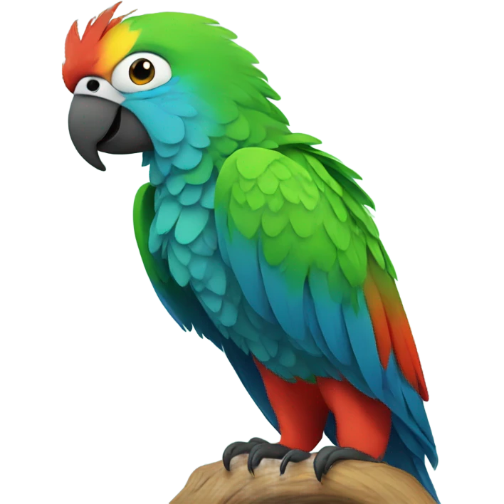 Parrot love emoji