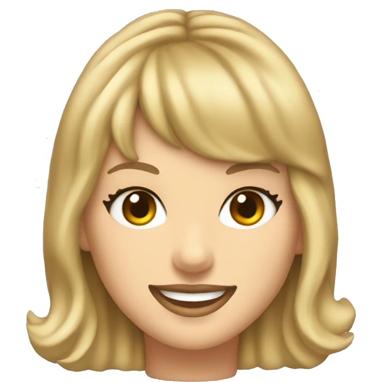 Taylor swift smiling emoji