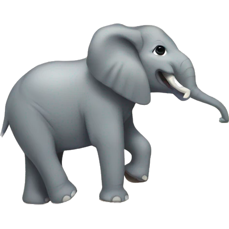 Elephant and cactus  emoji