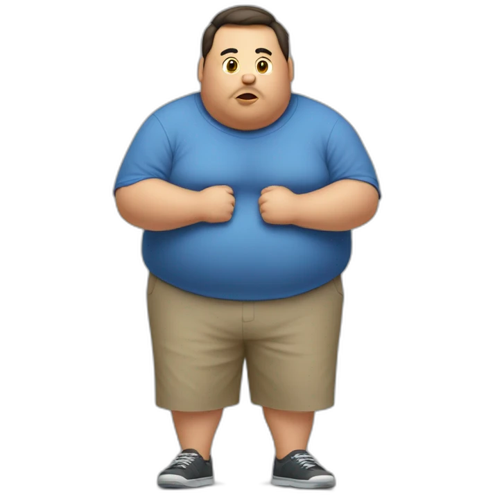 person considerably overweight emoji