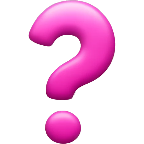 pink punctuation emoji
