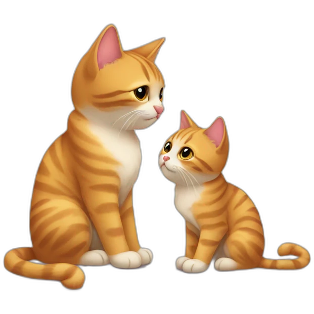 Gatos enamorados emoji
