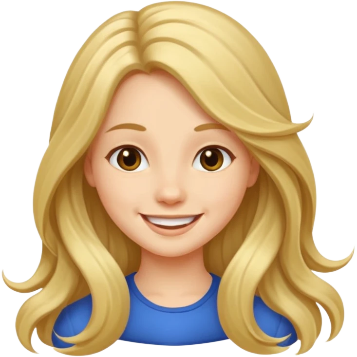 Uzun saçlı kız emoji