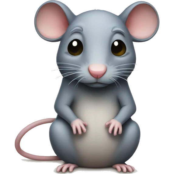 full body sad rat emoji
