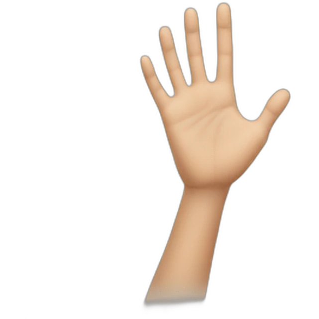 hand reaching emoji