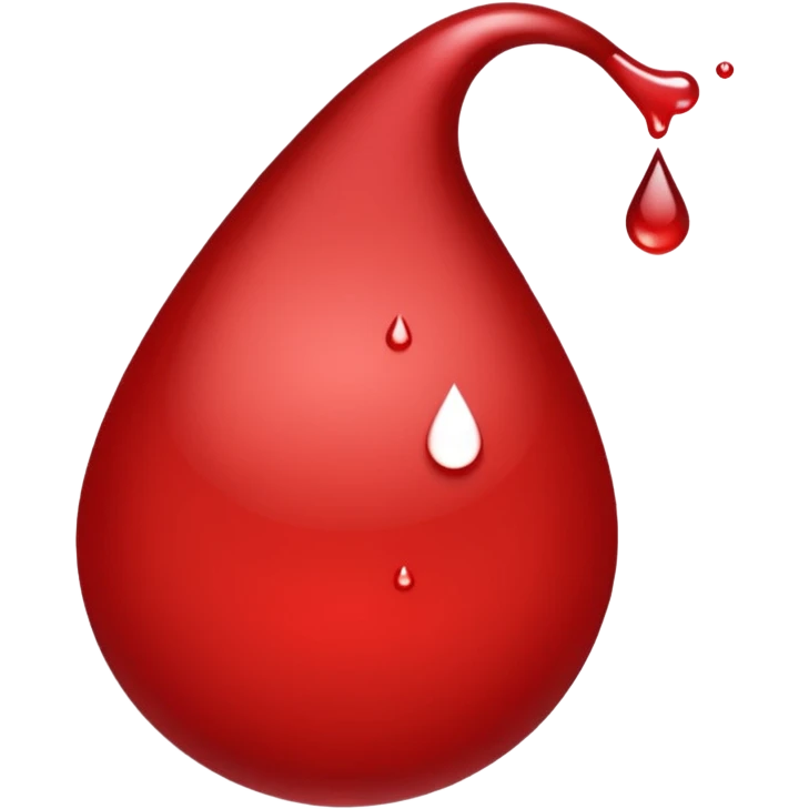 droplet of blood emoji