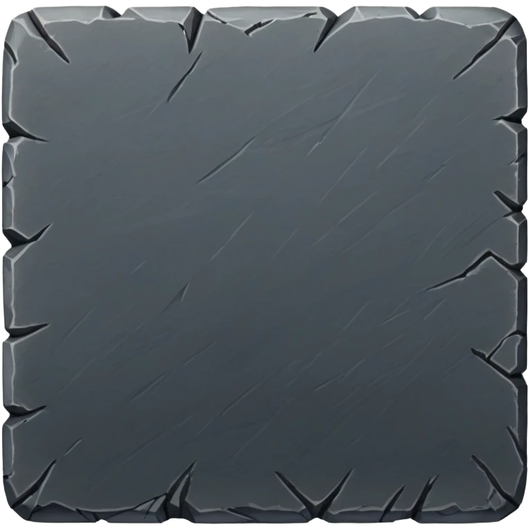 generate realistic detailed stone patform 2d top view dark color emoji
