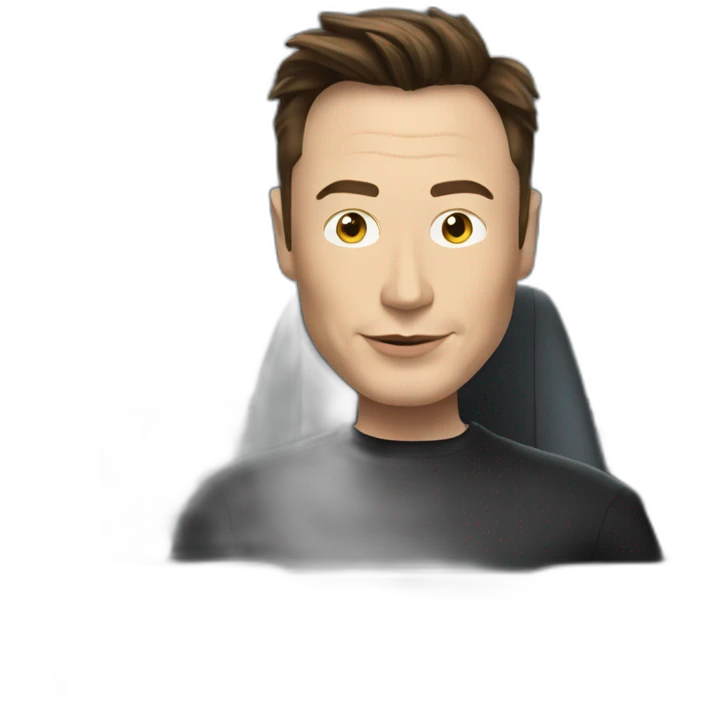 elon musk in a cyber truck. emoji