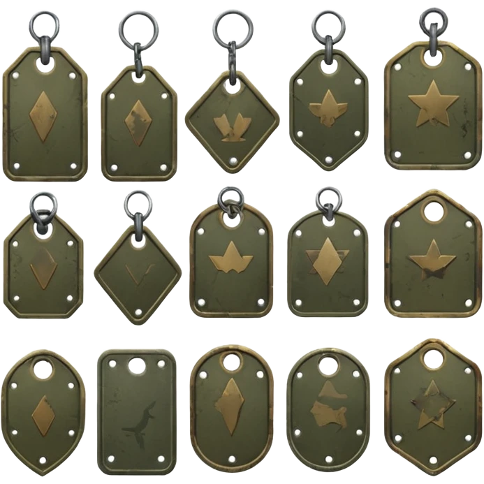 Military tags emoji