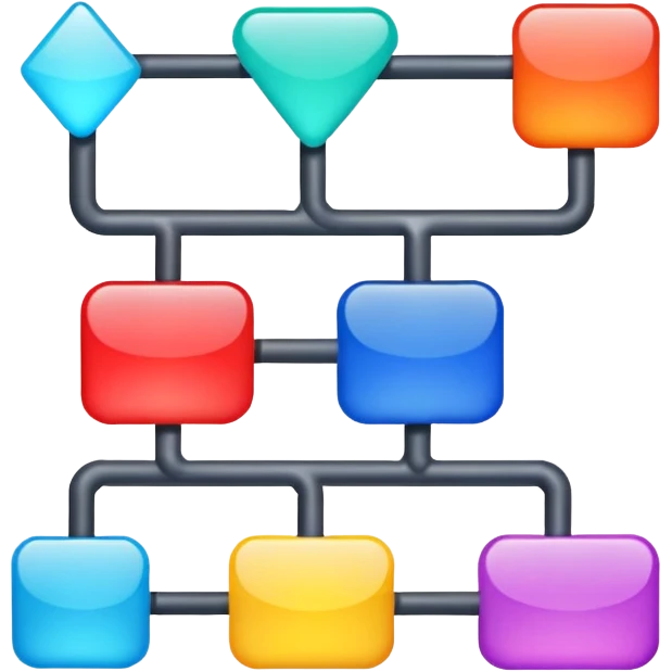 A simple shiny flowchart emoji