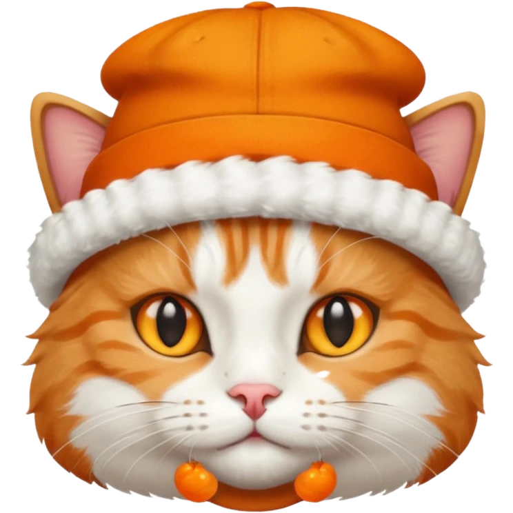 Un gato un sombrero emoji