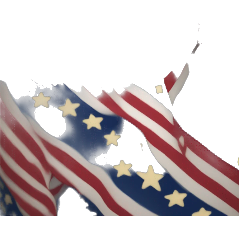 Betsy Ross Flag with AM inside the circle of stars emoji