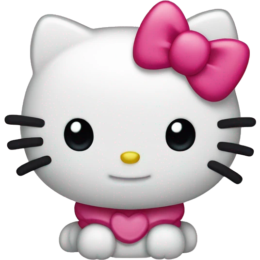 Hello kitty happy emoji