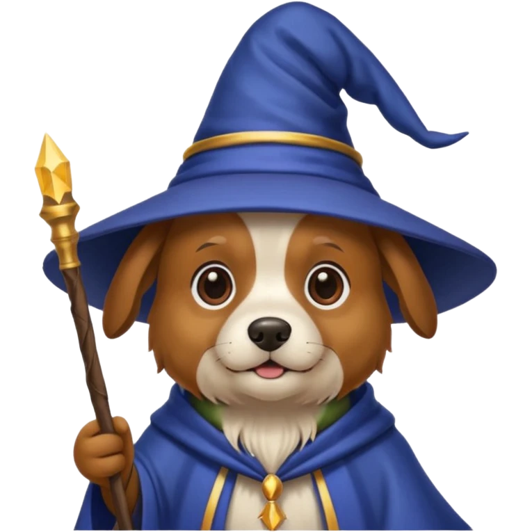 Dog wizard emoji