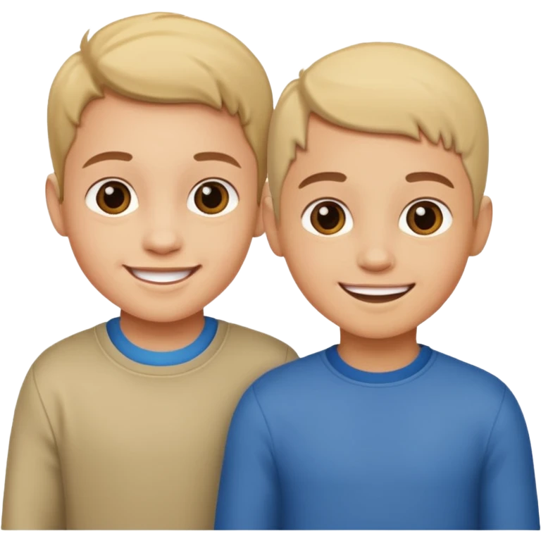 two kids light skin emoji