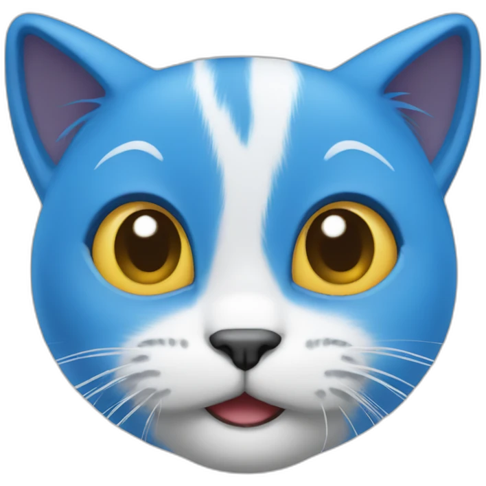 Blue Smurf cat emoji