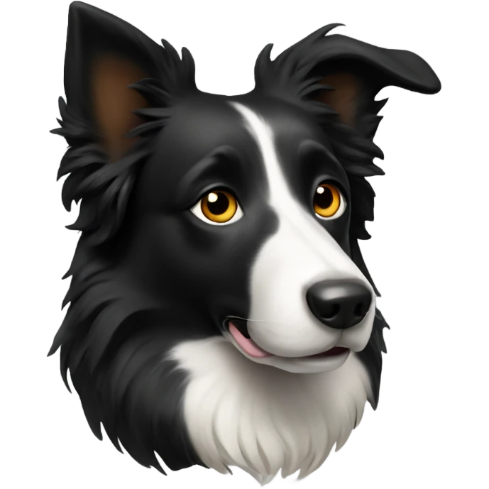 Border collie negro  emoji