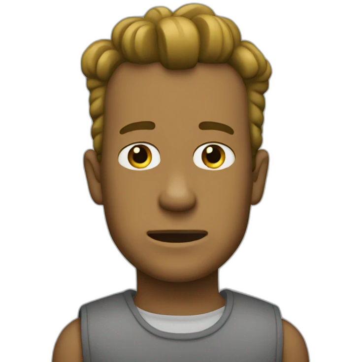 neutral genervt bart emoji