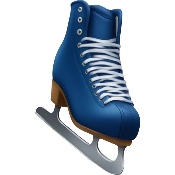 Navy blue ice skate emoji