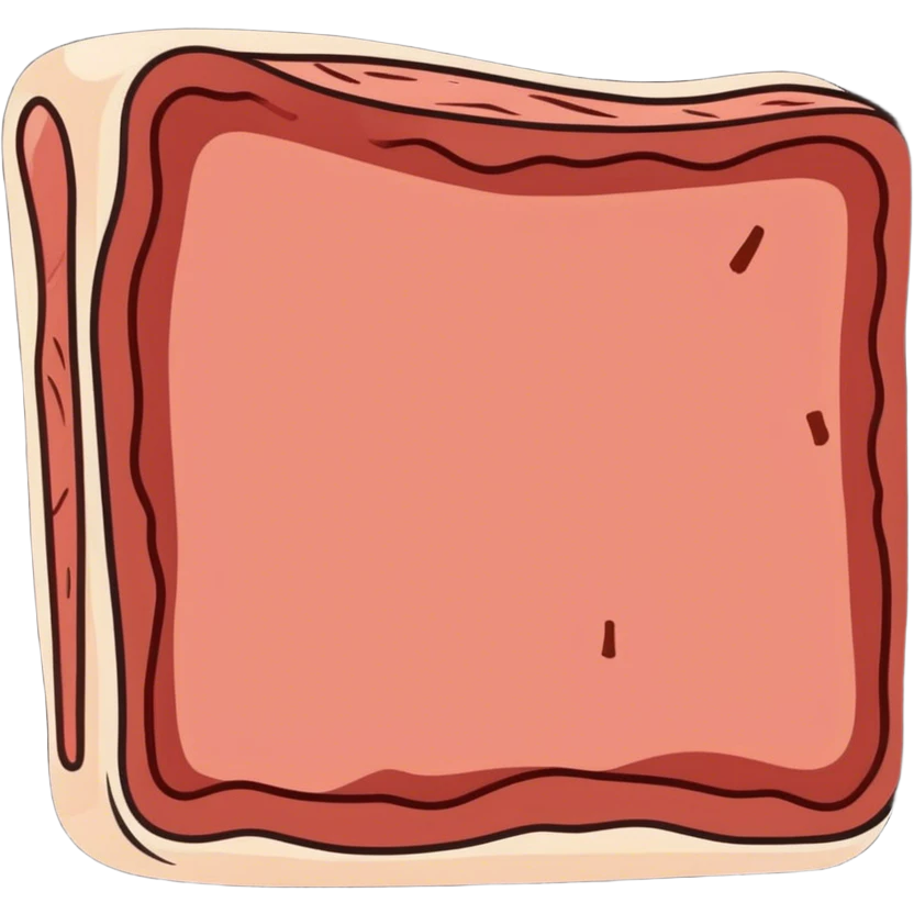 Slab of 4th dimensional meat emoji