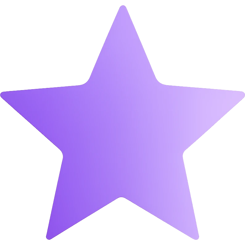 star with a gradient, purple, no background emoji