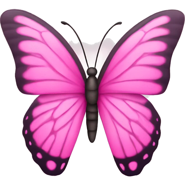 Pink butterfly clip art  emoji