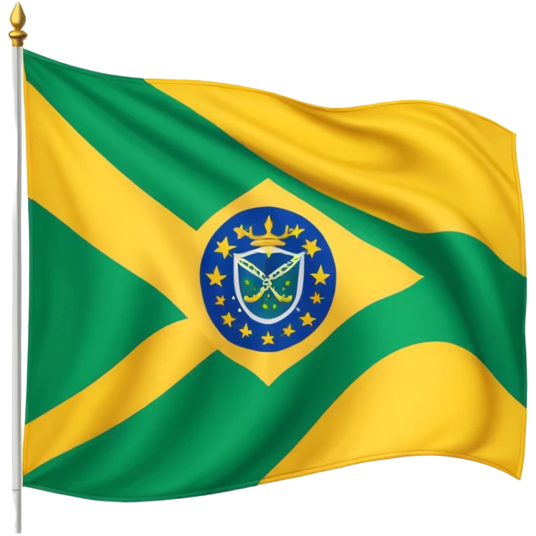 Crie um emoji da bandeira do Imperio do brasil realista estilo a que já existe no WhatsApp do brasil emoji