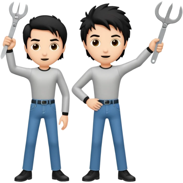 Scissoring animated  emoji