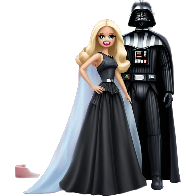 Darth Vader and Barbie’s very dusty old disturbing disgusting ghostly haunted horror dream mansion  emoji