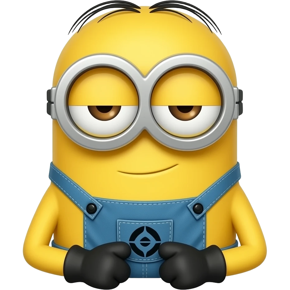 Night night sleep tight in cute minion female  version emoji