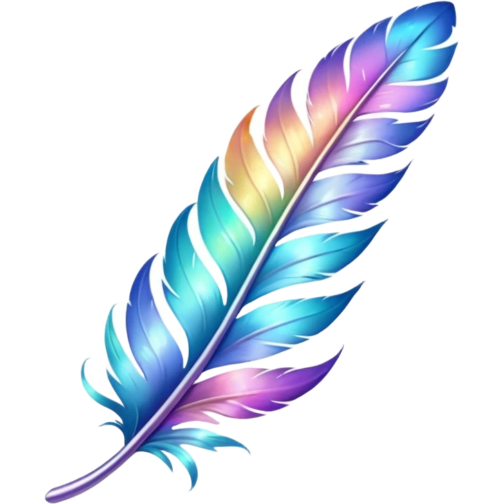 Multicolored sparkly feathery shiny fantasy pastel iridescent light pale cute adorable pretty feminine elegant realistic floral exotic marble-Sakura-Falvie-Fionbri-fursona, full body emoji