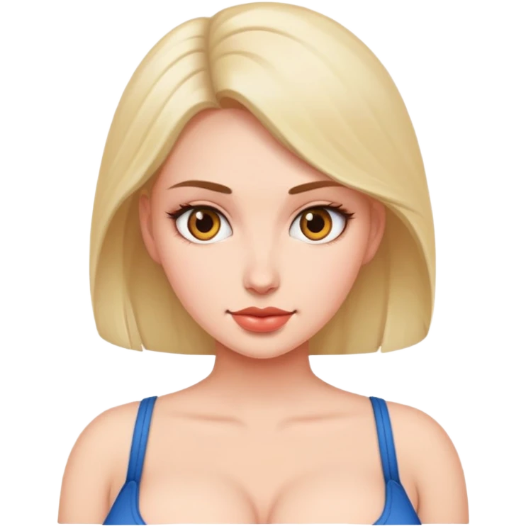 Naked Woman with big boobs  emoji