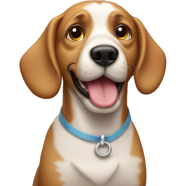 Dog on its birthday emoji