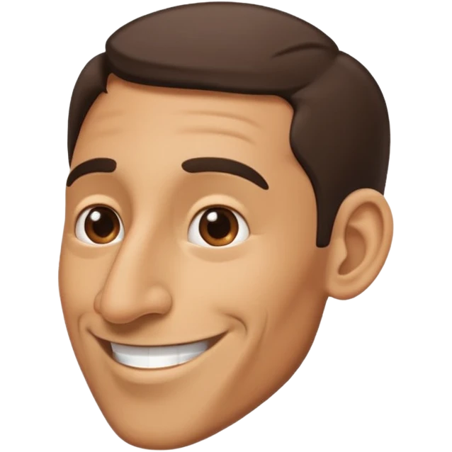 big nose, side view emoji