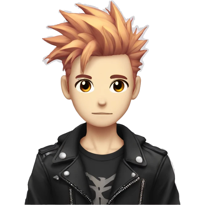 Cute Edgy Attractive Anime Punk Male Character emoji