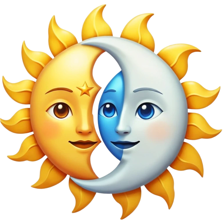 sun and moon emoji