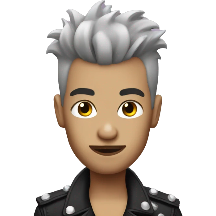 punk rocker with Short Hair emoji