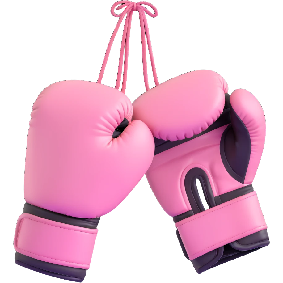 light pink boxing gloves emoji