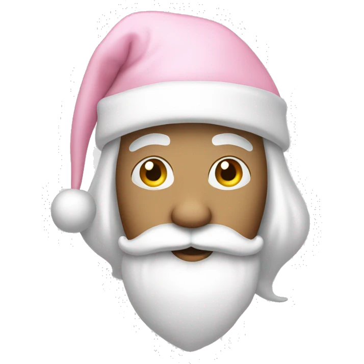 Light pink Santa hat emoji
