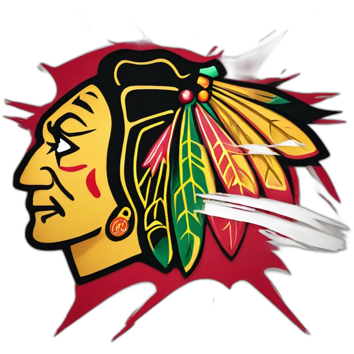 Chicago Blackhawks logo emoji