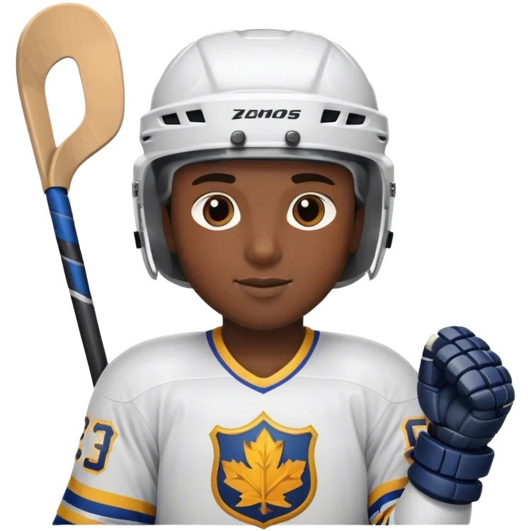 hockey player with elbow raised emoji